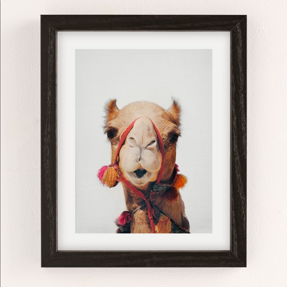 URBAN OUTFITTERS SISI AND SEB CAMEL ART PRINT NWOT